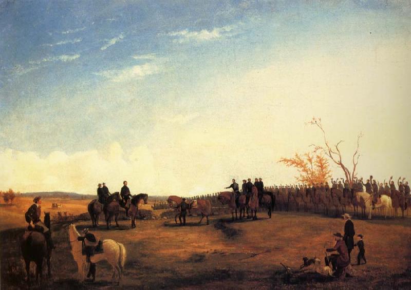 unknow artist Presentation of Charger Coquette to Colonel Mosby by the men of his Command,December 1864 Sweden oil painting art